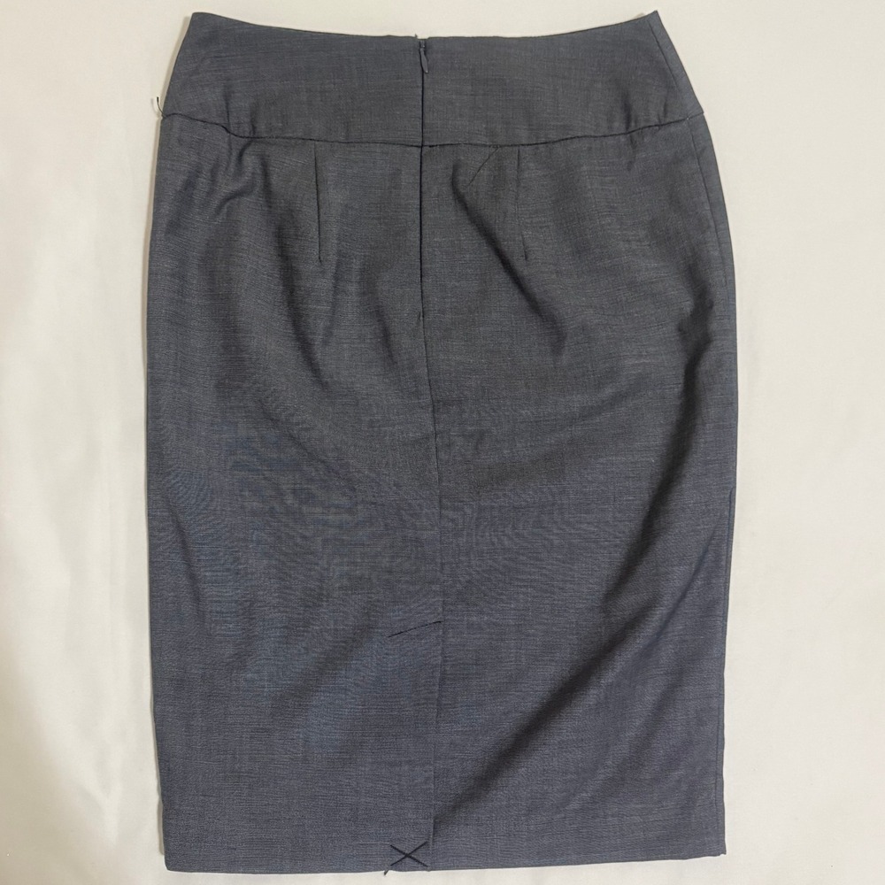 Mossimo Stretch Pencil Skirt Gray Business Casual Career Size 2 - Picture 4 of 7